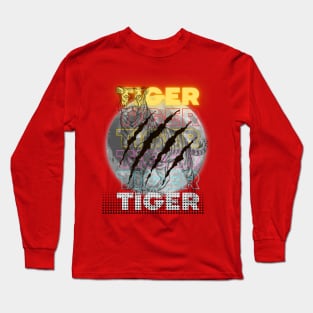 Tiger india moon Long Sleeve T-Shirt